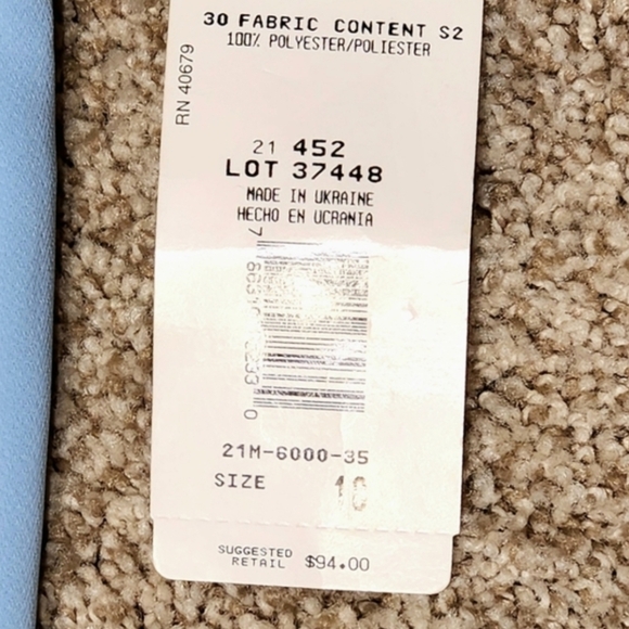 Harvé Benard NWT High-Rise Wide-Leg Trousers | Fully Lined Sky Blue - Picture 12 of 13